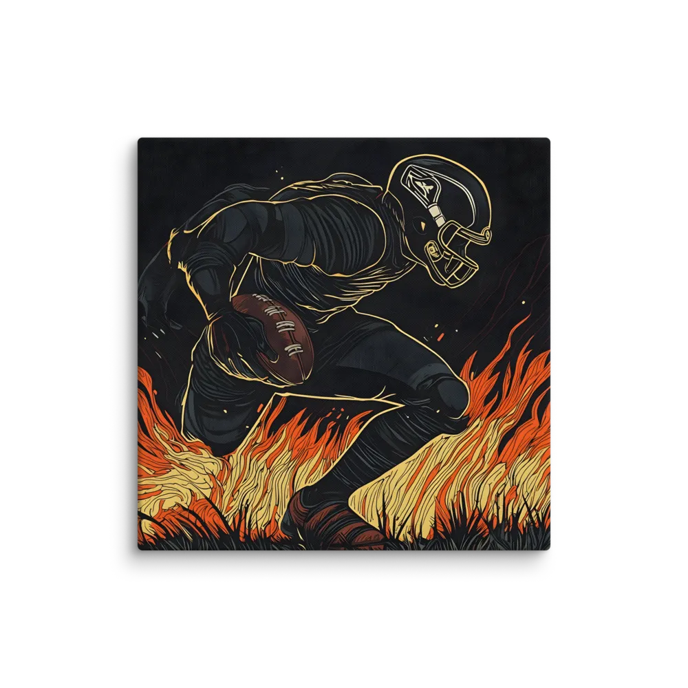 A Blaze of Glory: The Game in Motion | Canvas | 28″×28″