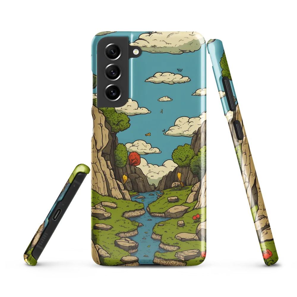 Whimsical Serenity: A Canyon Landscape