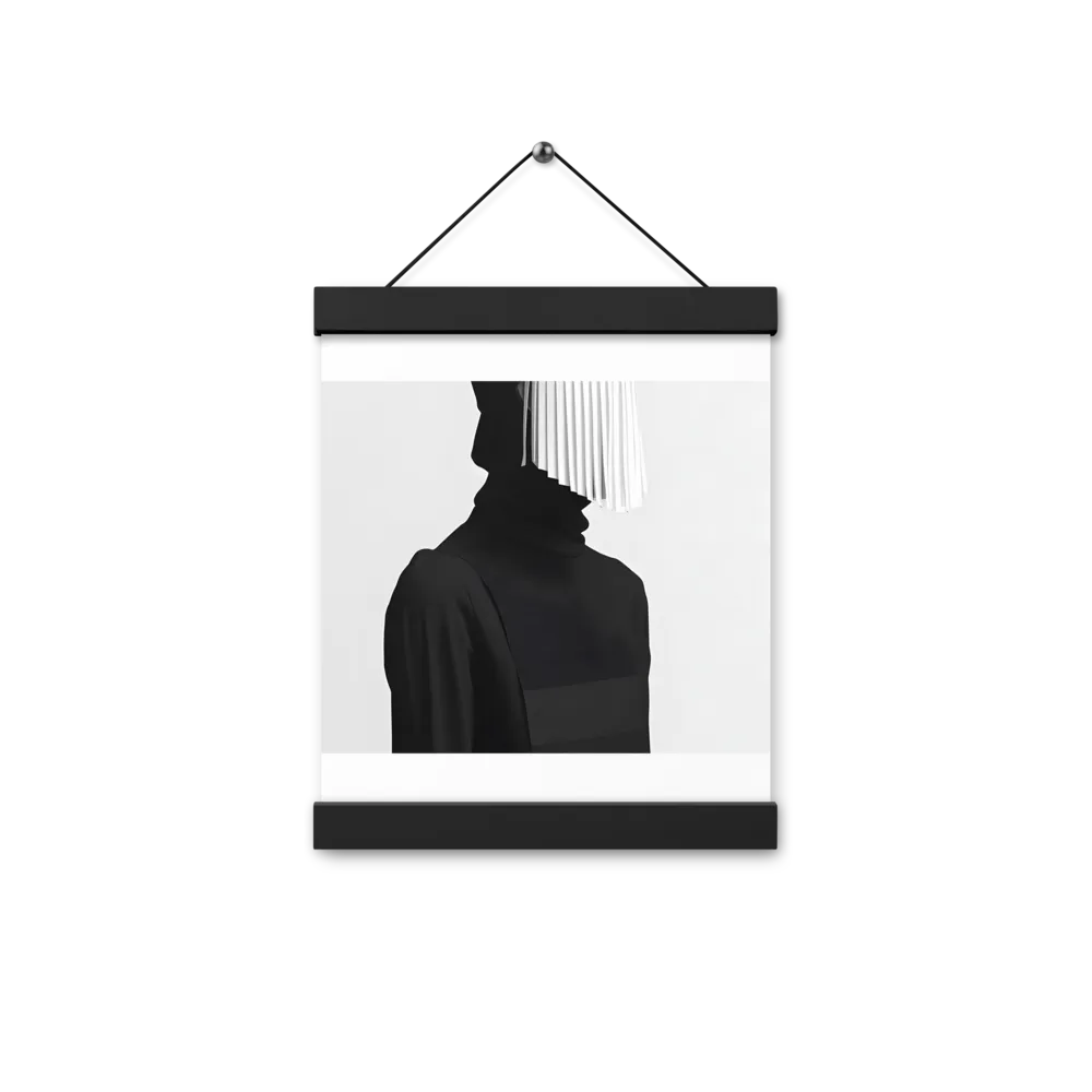 Veil of Mystery | Poster With Black Wood Hanger | 8″×10″