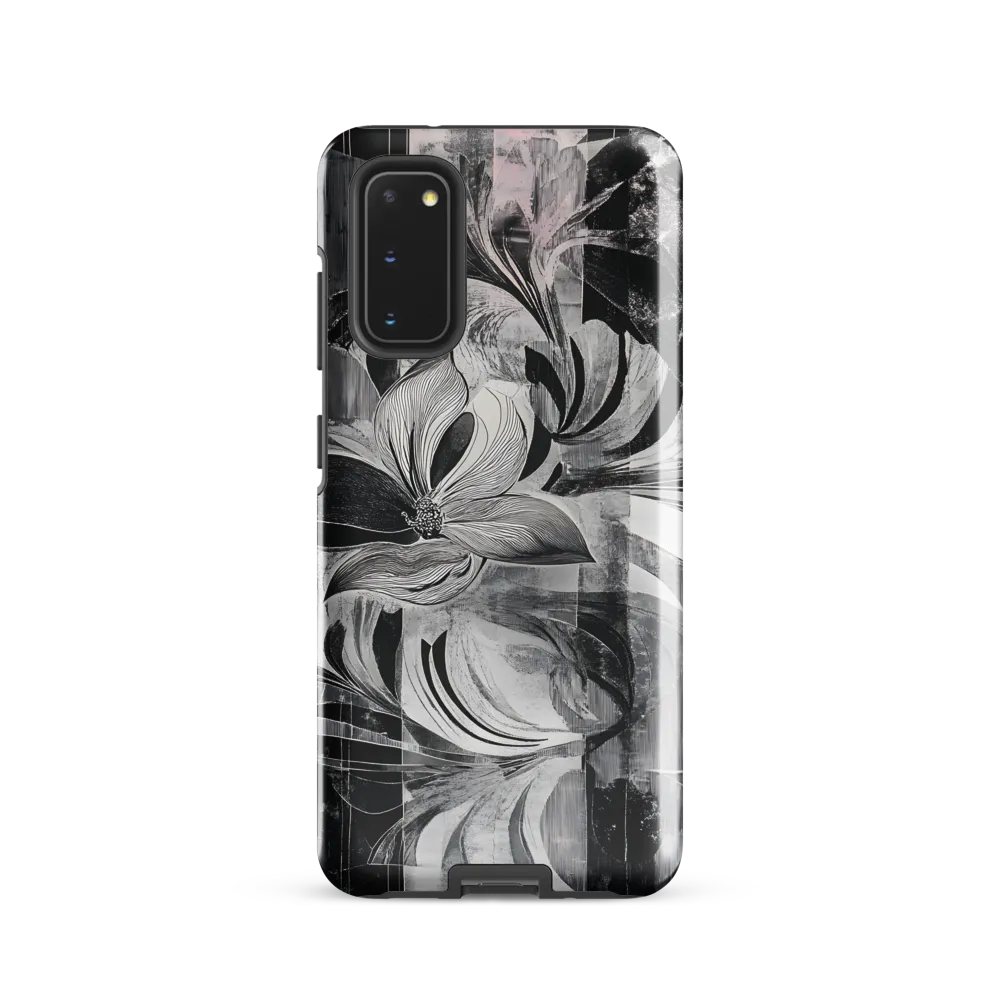 Floral Fusion in Monochrome