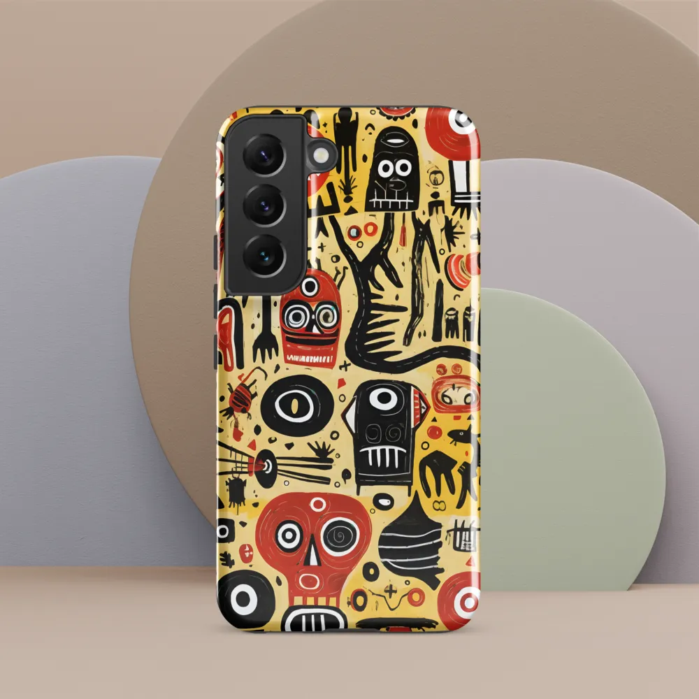 Abstract Encounters: A Dance of Faces and Symbols