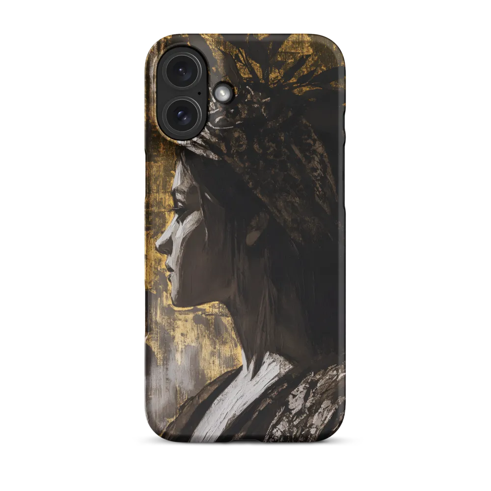 Golden Elegance: A Modern Profile Portrait