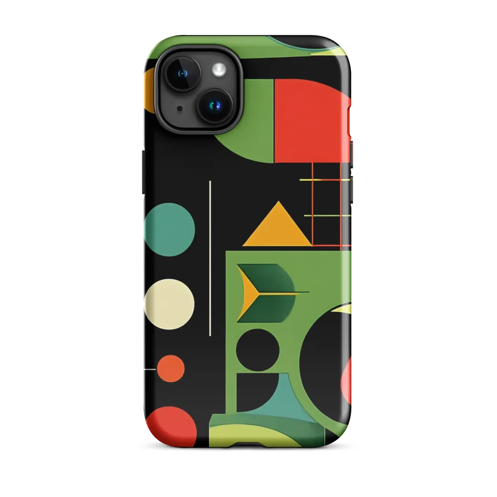 Geometric Harmony | Phone Case |  15 Plus | Tough Case | Glossy