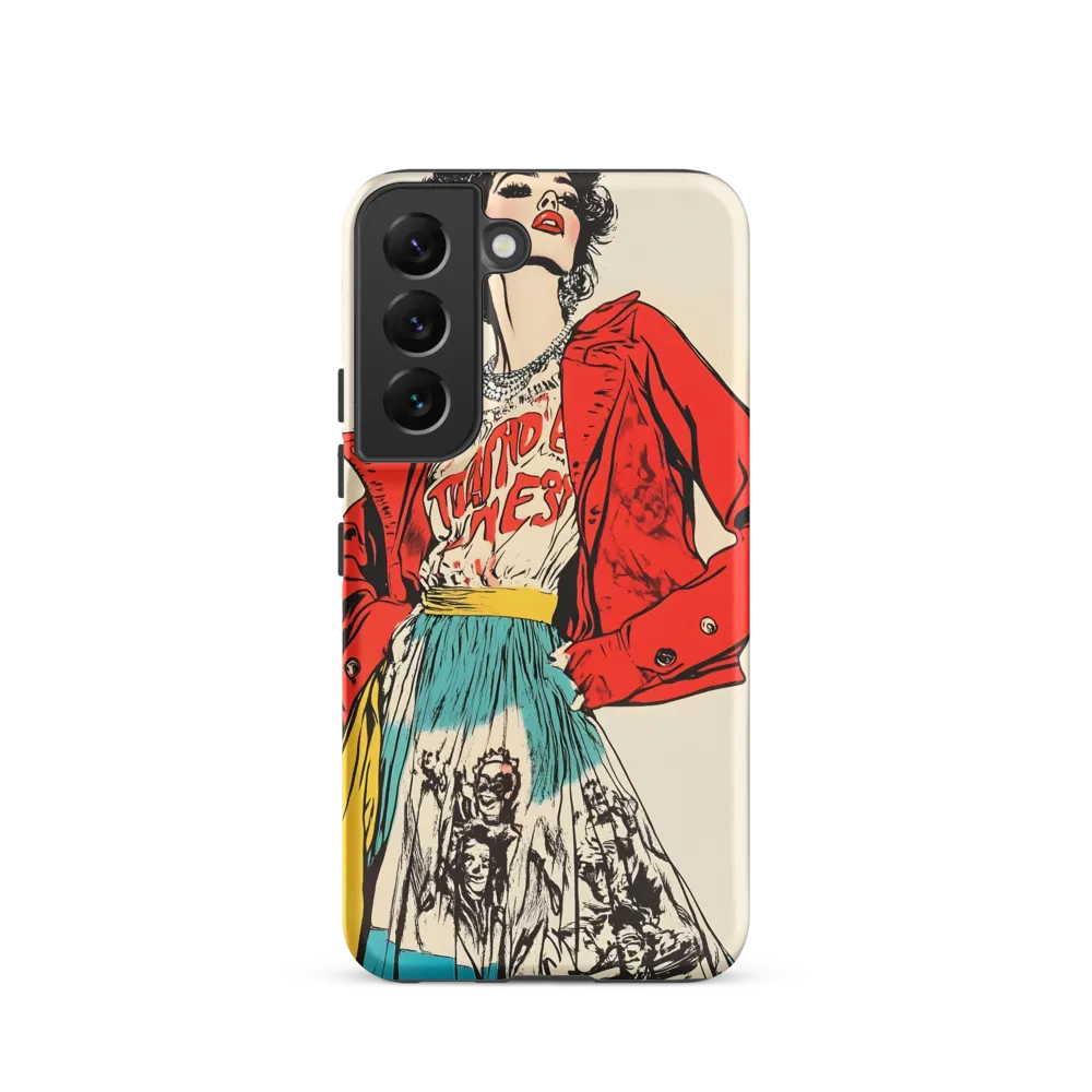 Vibrant Elegance: A Pop Art Fashion Statement