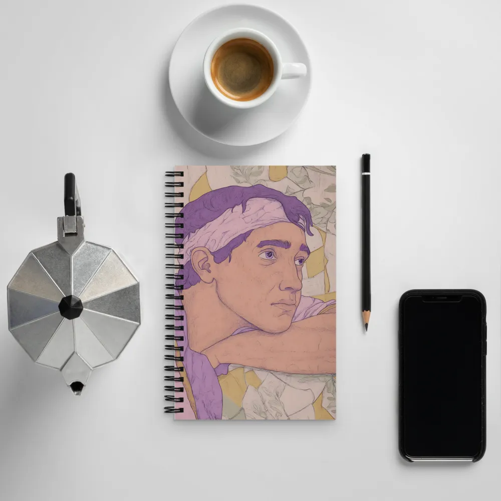 Contemplation in Pastel Hues | Spiral Notebook