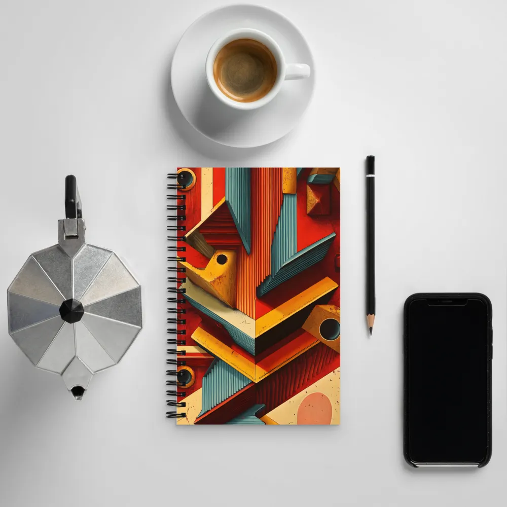 Geometric Harmony | Spiral Notebook