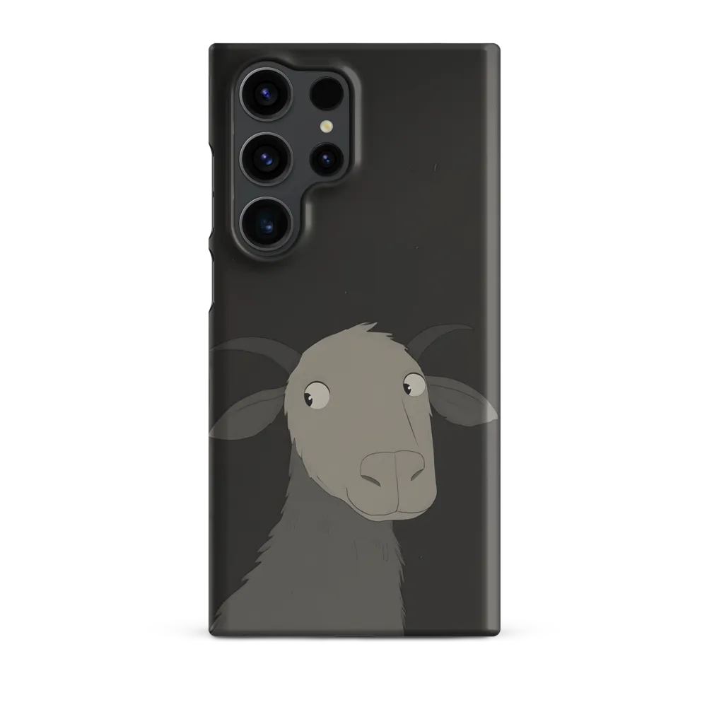 Whimsical Goat in Darkness