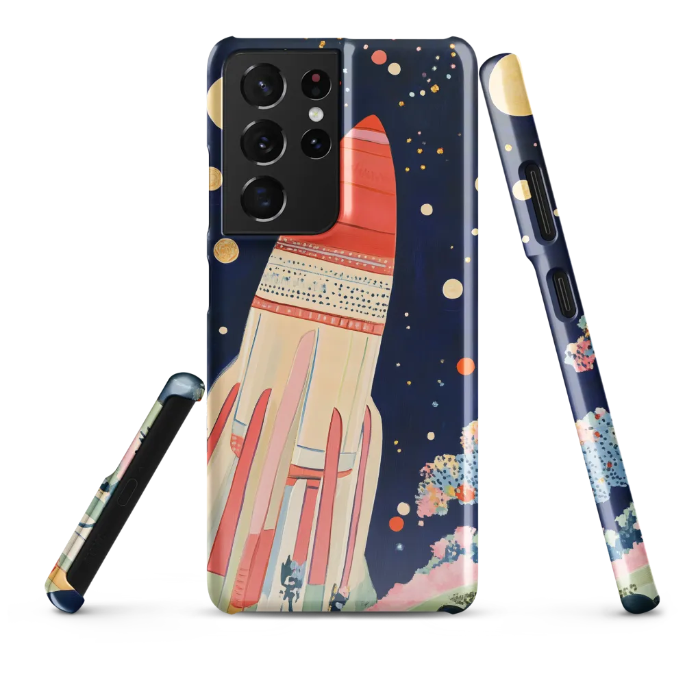 Cosmic Dreams: The Rocket's Journey | Phone Case |  S21 Ultra | Snap Case | Glossy