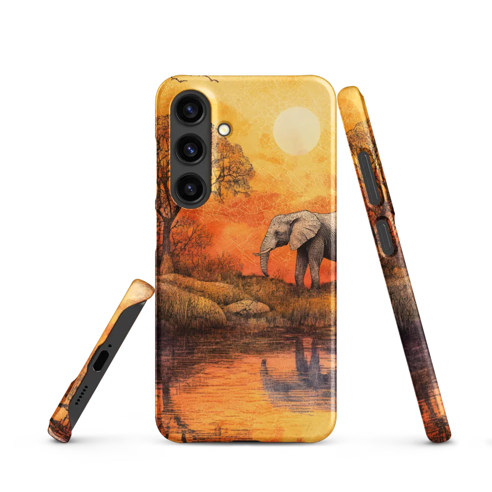 Elephant's Serenity at Dusk