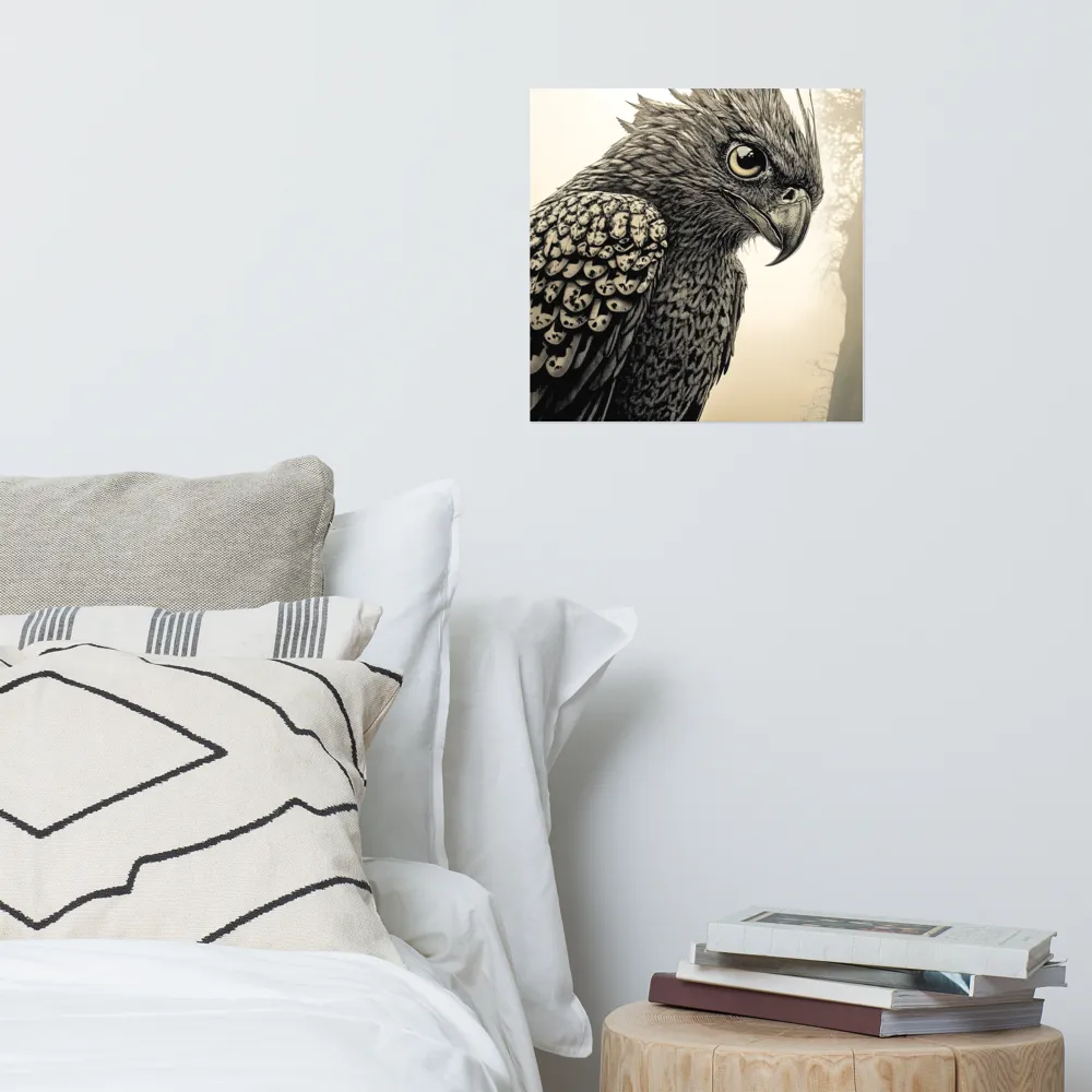 Majestic Owl in Detail | Poster | 16″×16″