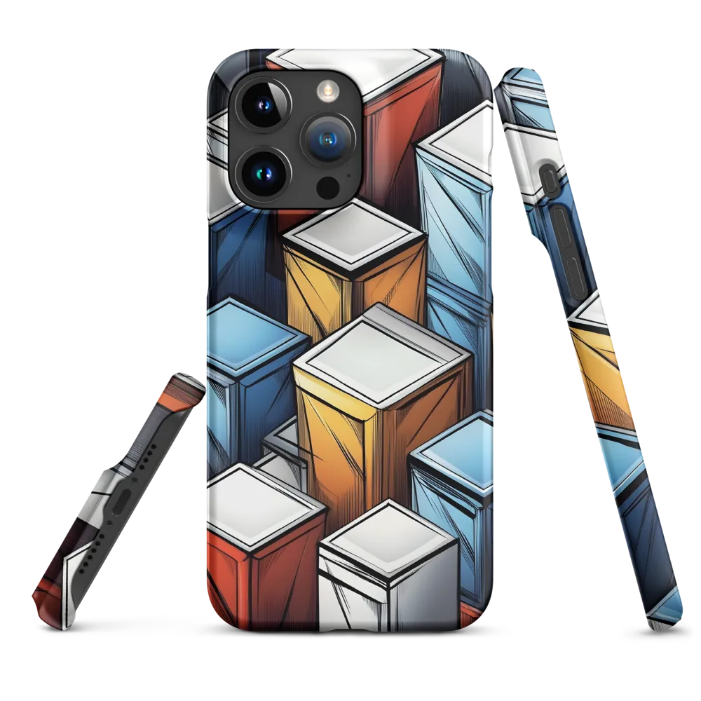 Geometry of Colorful Containers | Phone Case |  15 Pro Max | Snap Case | Matte