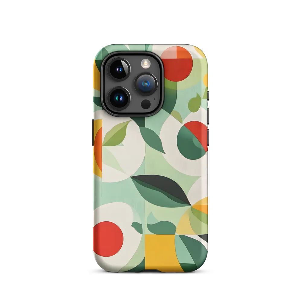 Harmony in Shapes: A Playful Abstract Design | Phone Case |  15 Pro | Tough Case | Matte