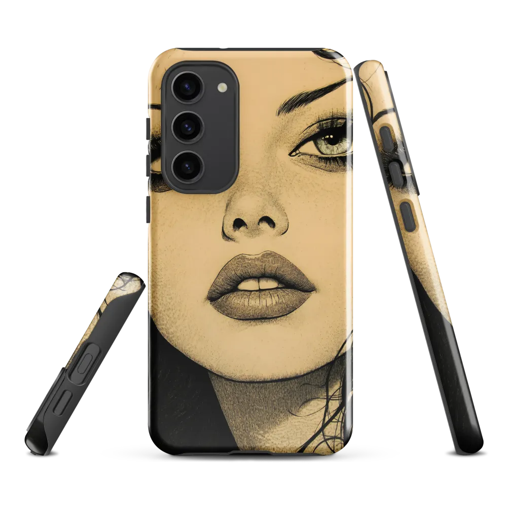 Enigmatic Gaze | Phone Case |  S23 Plus | Tough Case | Glossy