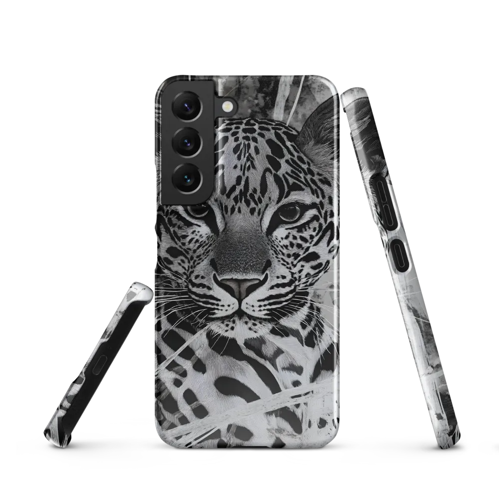Majestic Gaze: The Leopard's Portrait | Phone Case |  S22 | Snap Case | Glossy