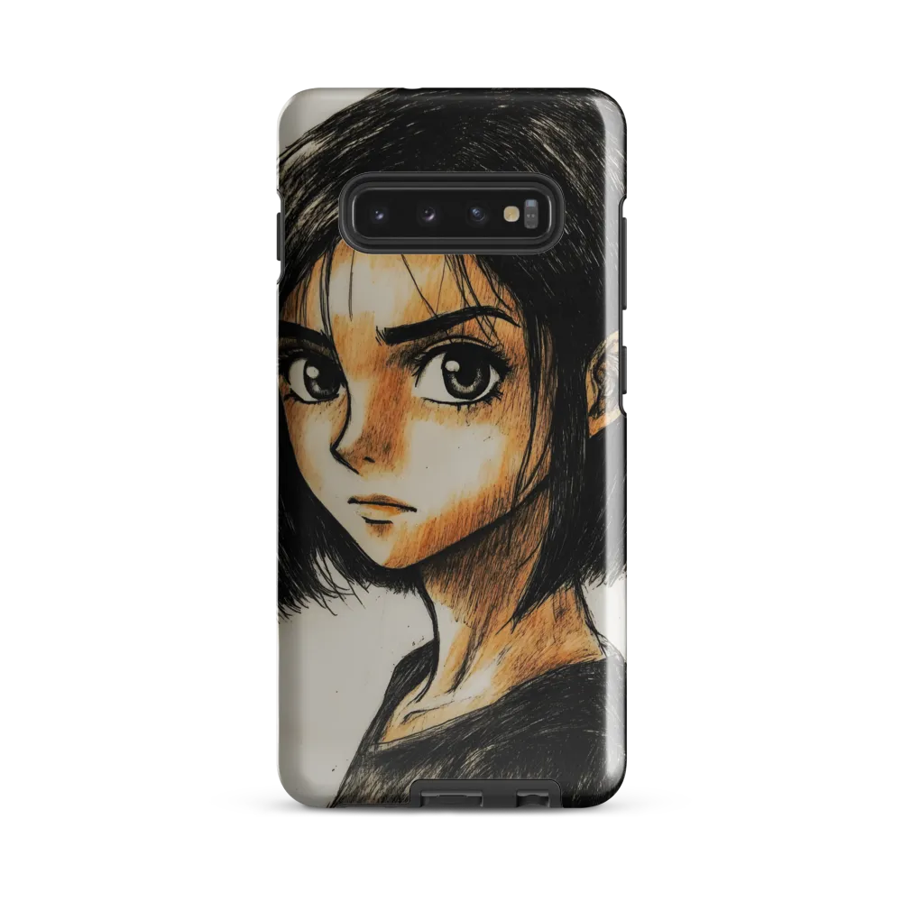 Portrait of Intensity | Phone Case |  S10 Plus | Tough Case | Glossy