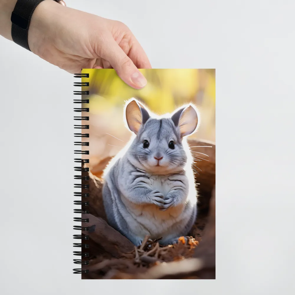 Gentle Whispers of Nature: The Chinchilla | Spiral Notebook