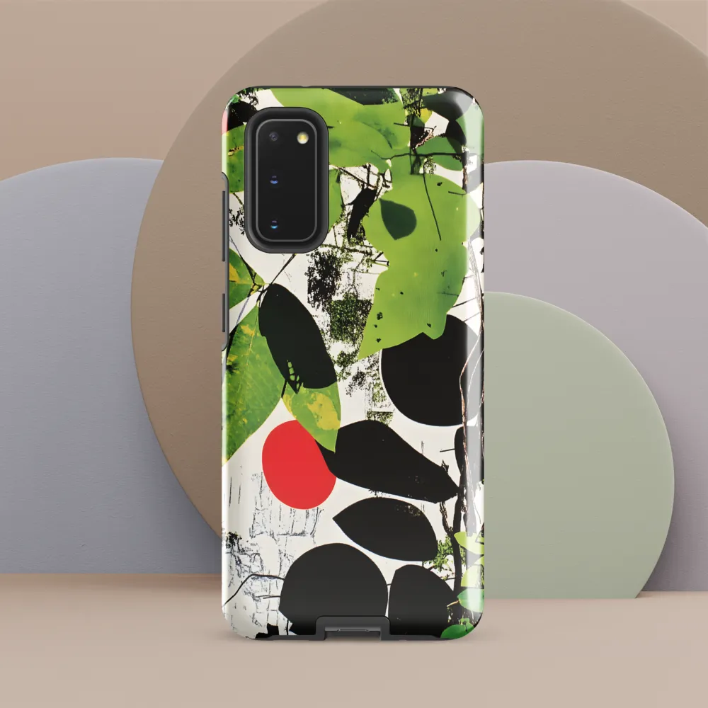 Nature's Geometry: A Contemporary Collage | Phone Case |  S20 | Tough Case | Glossy