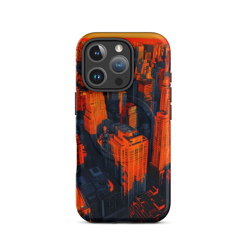 Urban Dawn: A Digital Ode to Skyscrapers | Phone Case |  16 Pro | MagSafe® Tough Case | Matte