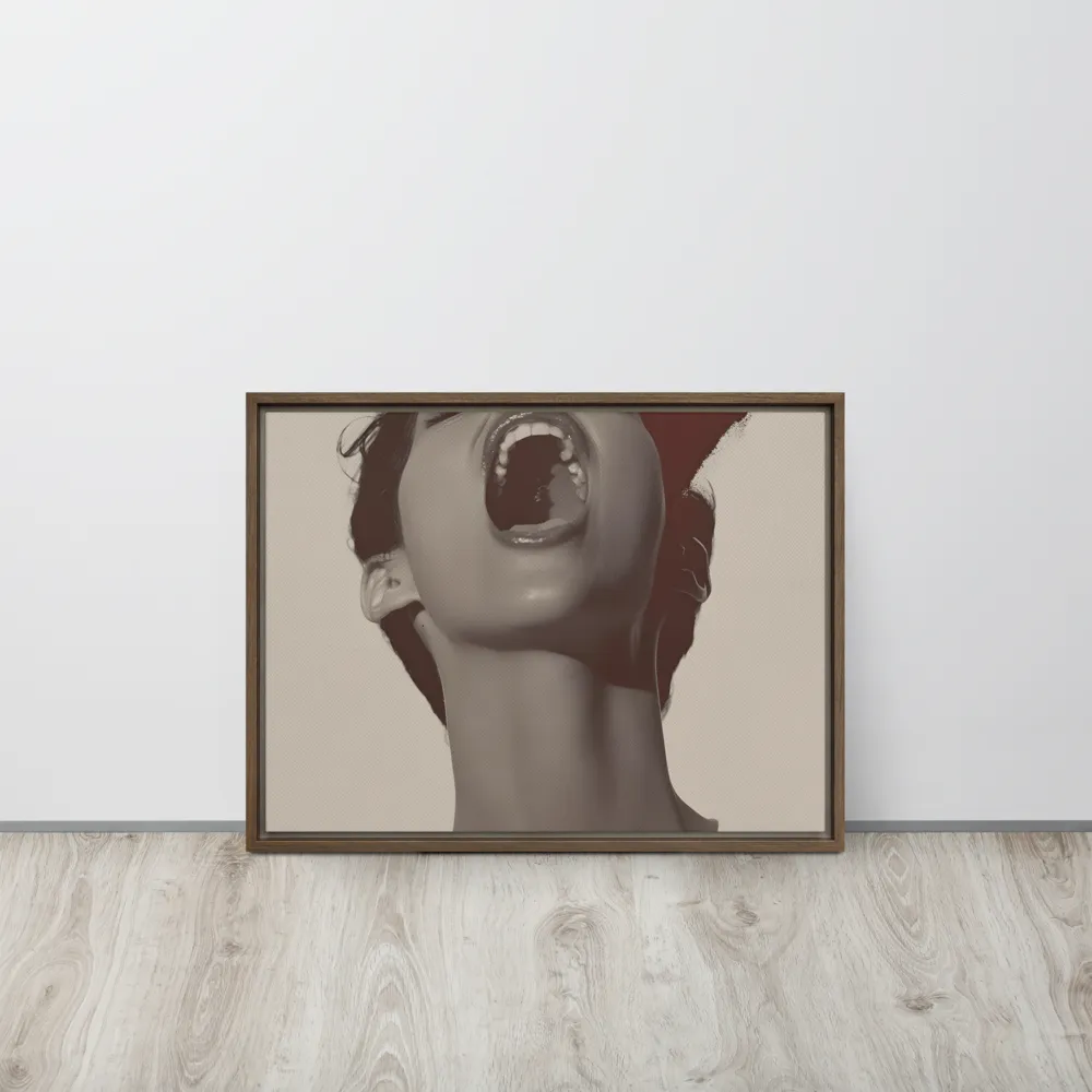 Echoes of Emotion | Canvas with Brown Frame | 18″×24″