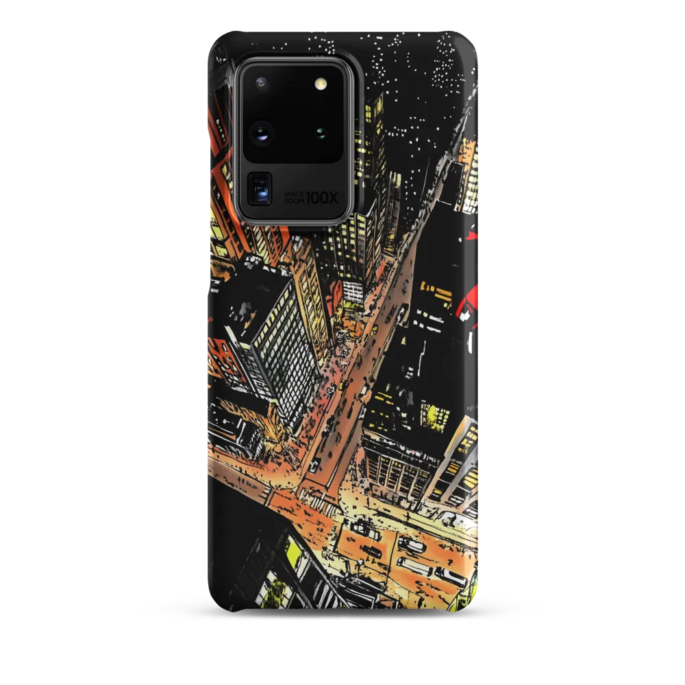 Urban Nightscape: A Bird's-eye View