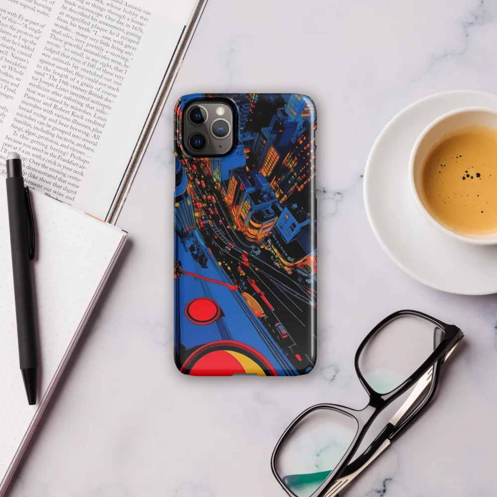 Vibrant Nightscape: A Futuristic City Overlook | Phone Case |  11 Pro Max | Snap Case | Glossy