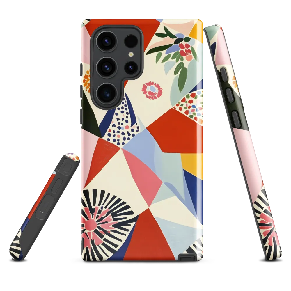 Vibrant Geometric Harmony | Phone Case |  S23 Ultra | Tough Case | Glossy
