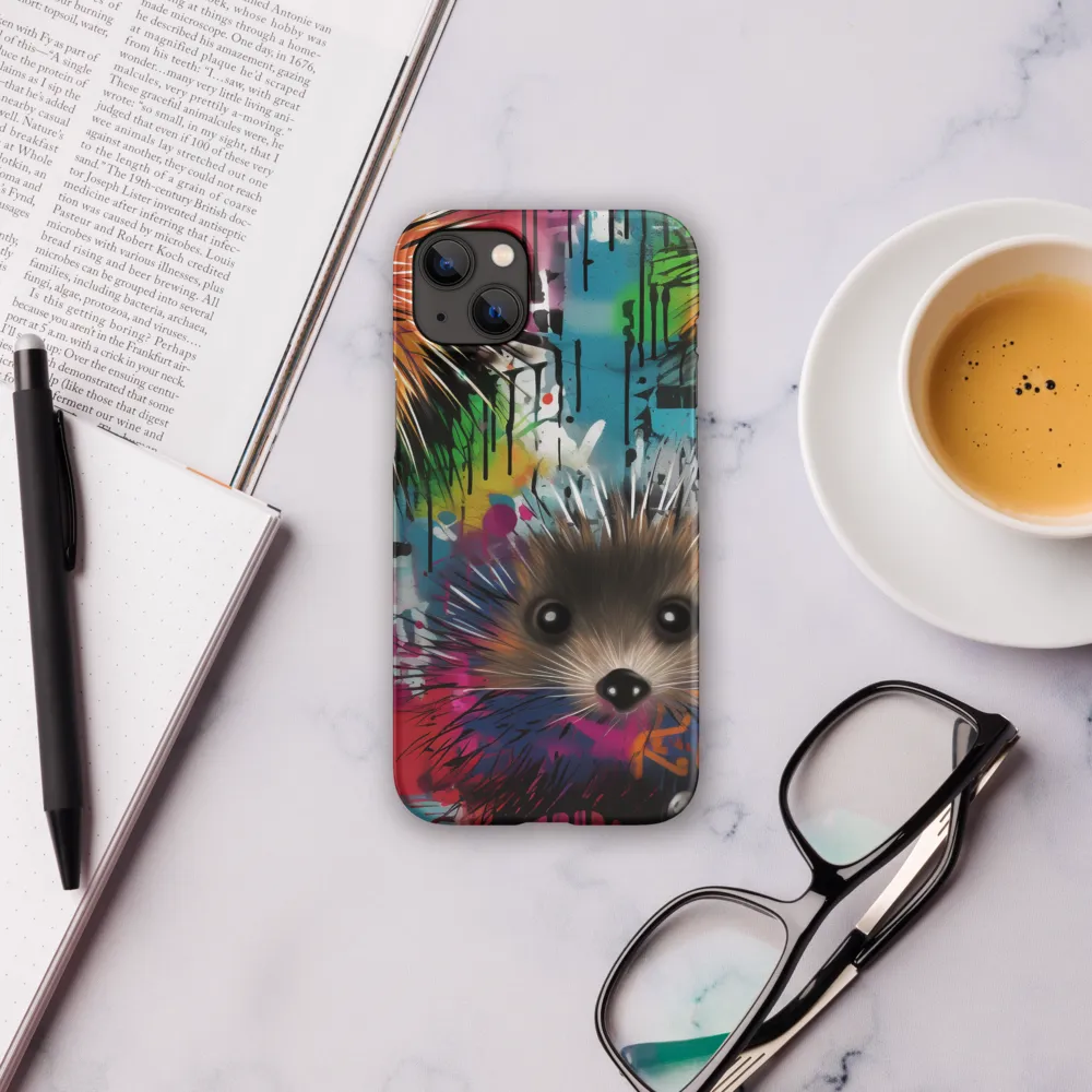 Whimsical Hedgehogs in a Kaleidoscopic Wonderland | Phone Case |  14 Plus | Snap Case | Matte