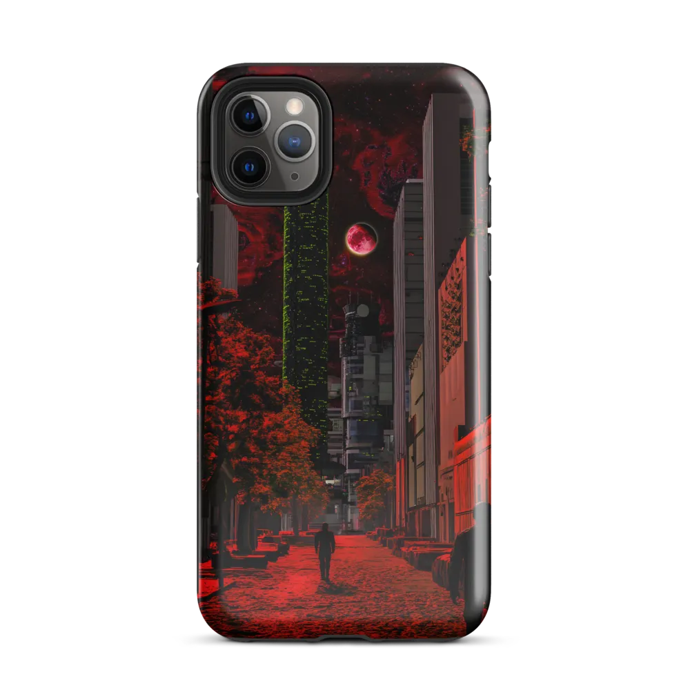 Cosmic Streets of a Dystopian Future | Phone Case |  11 Pro Max | Tough Case | Glossy