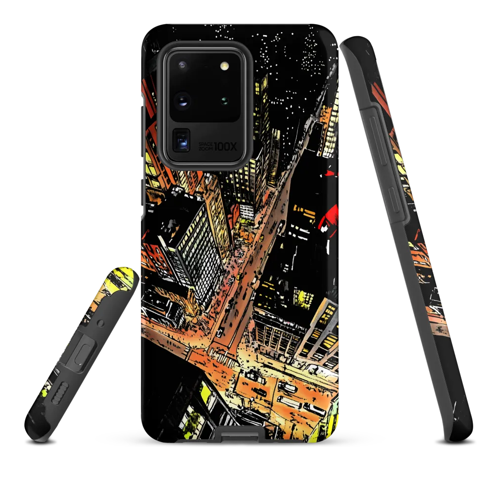Urban Nightscape: A Bird's-eye View