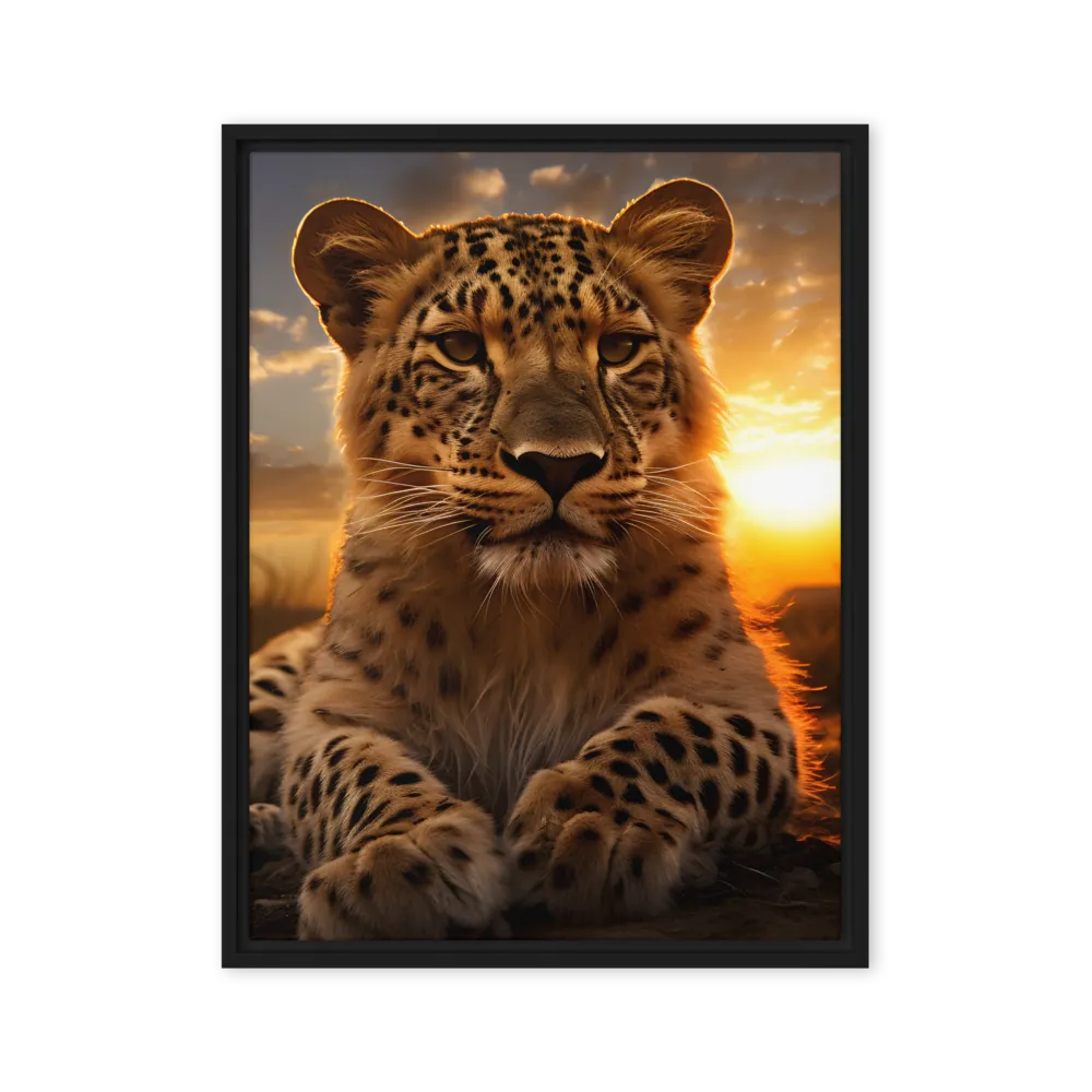 Regal Presence: The Leopard at Sunset
