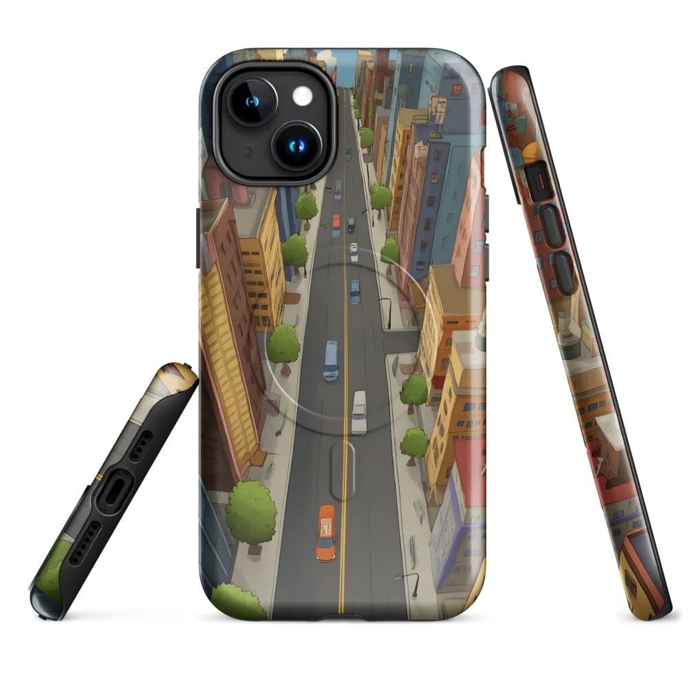Aerial Whimsy: A Colorful Cityscape