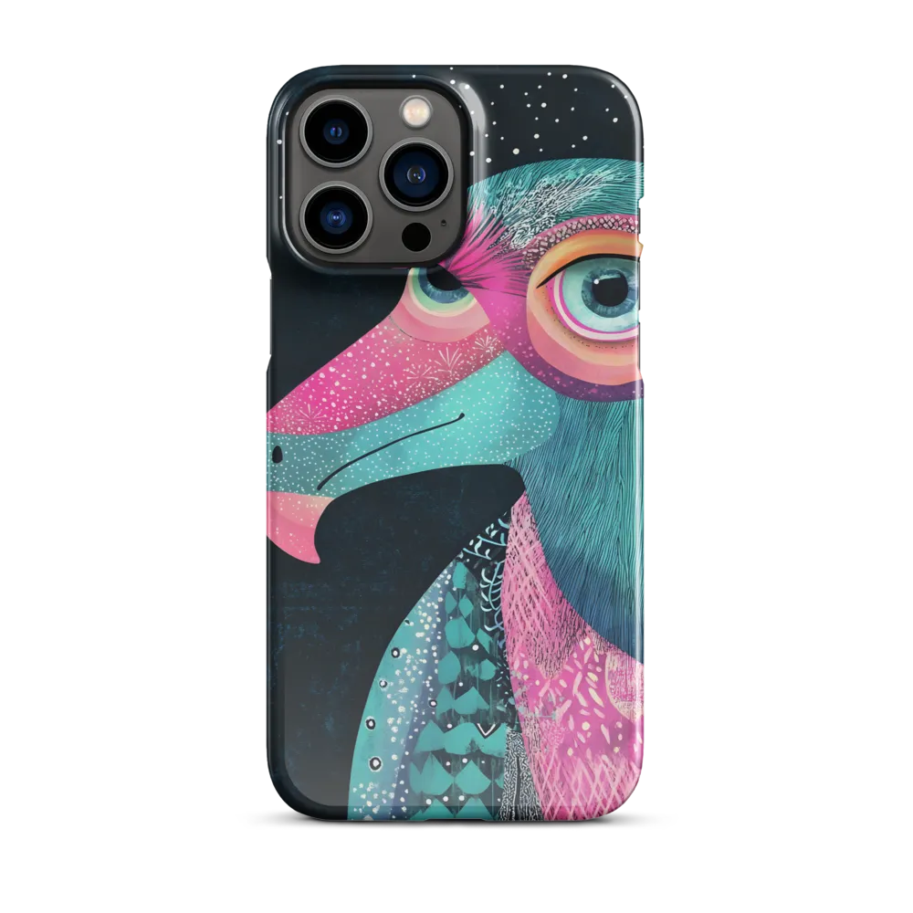Whimsical Vulture: A Dance of Colors | Phone Case |  13 Pro Max | Snap Case | Glossy