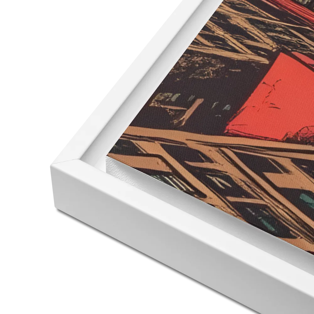 Urban Symphony | Canvas with White Frame | 24″×36″
