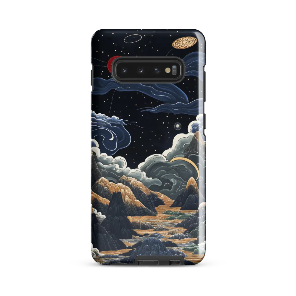 Celestial Harmony: Peaks and Planets | Phone Case |  S10 Plus | Tough Case | Glossy