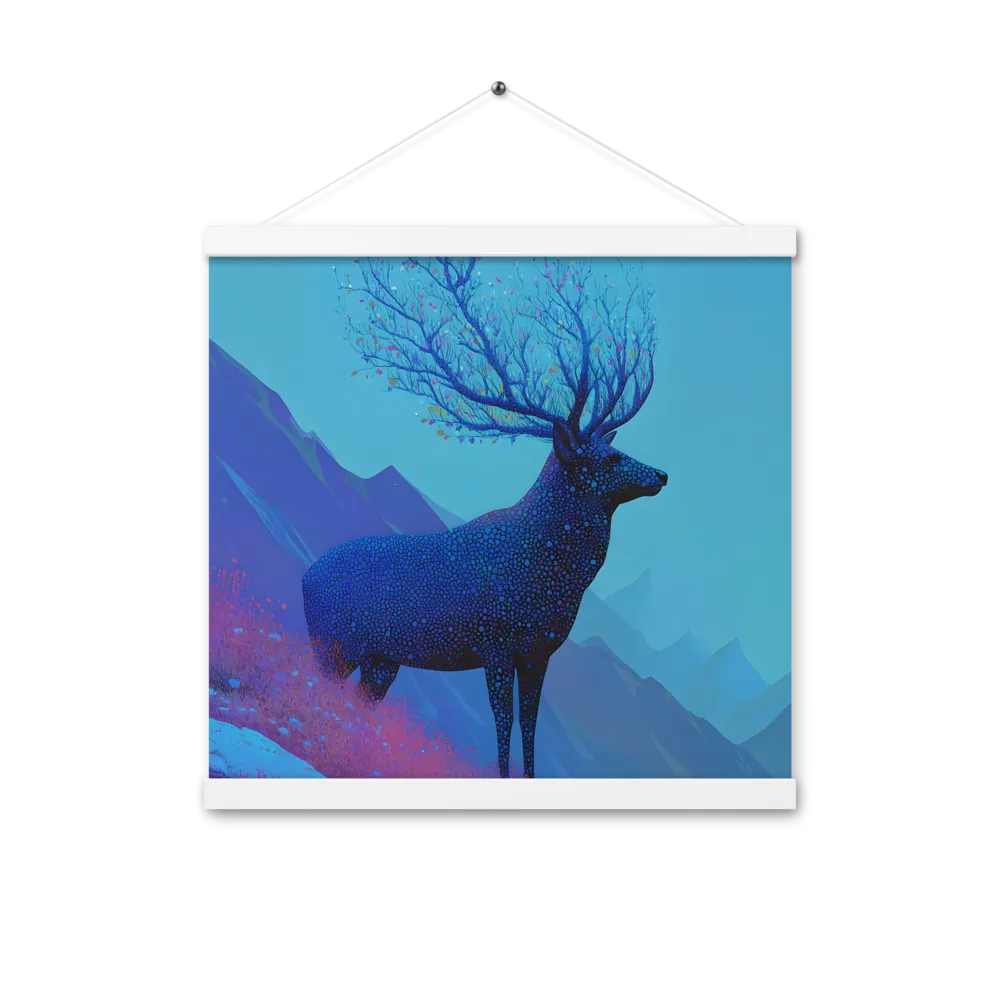 Ethereal Harmony | Poster With White Wood Hanger | 16″×16″