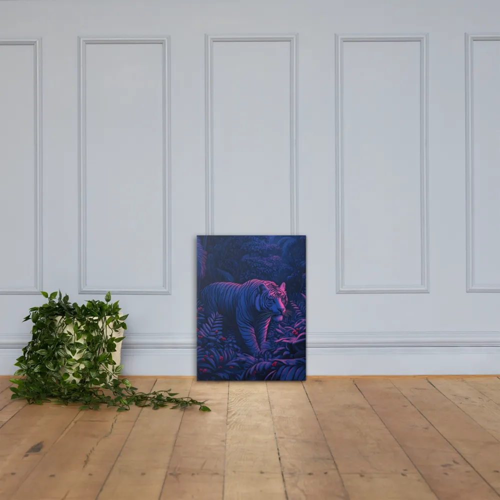 Mystic Prowler: The White Tiger in the Jungle | Canvas | 18″×24″