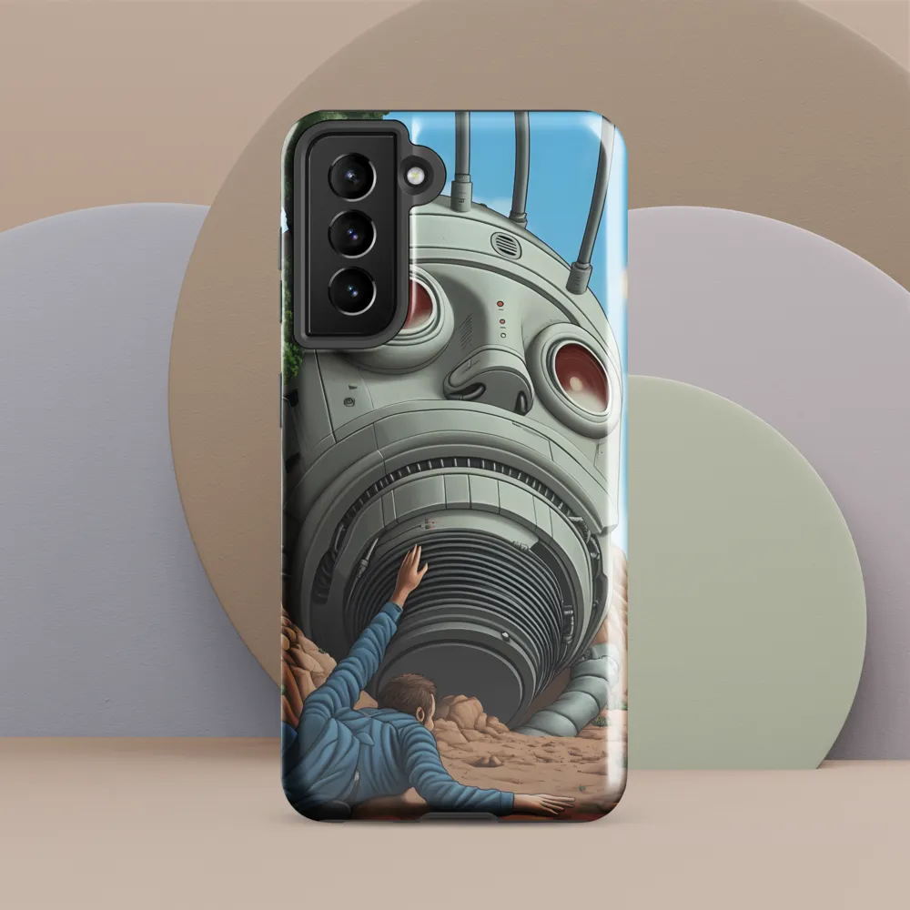 The Descent into Technological Abyss | Phone Case |  S21 | Tough Case | Glossy