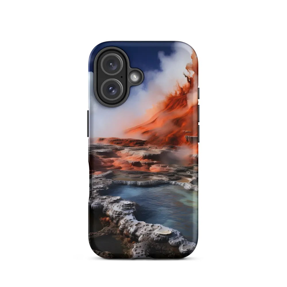 Nature's Fury: The Volcano's Expression | Phone Case |  16 | Tough Case | Matte