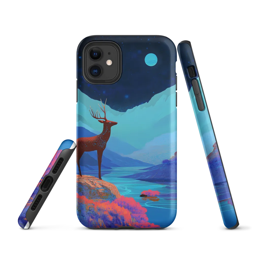 Cosmic Serenity: The Starlit Stag | Phone Case |  11 | Tough Case | Matte