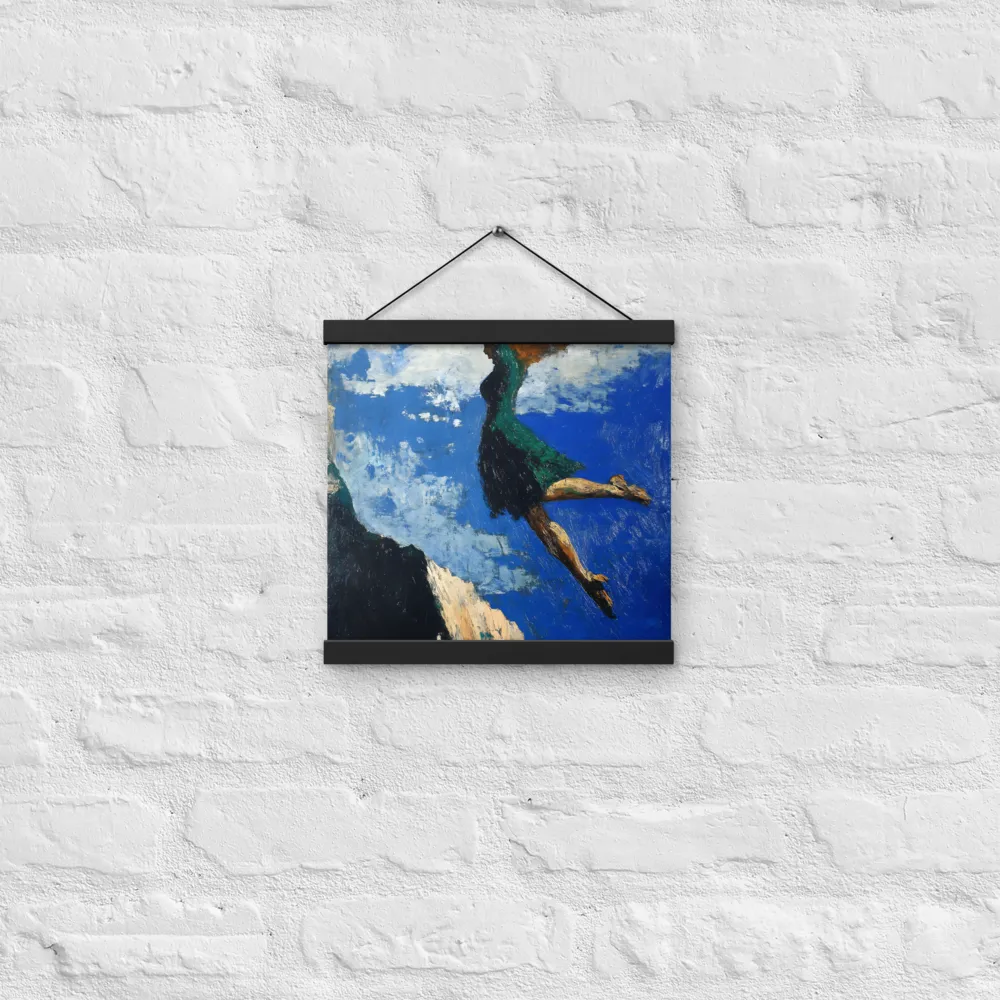 Boundless Ascent | Poster With Black Wood Hanger | 12″×12″