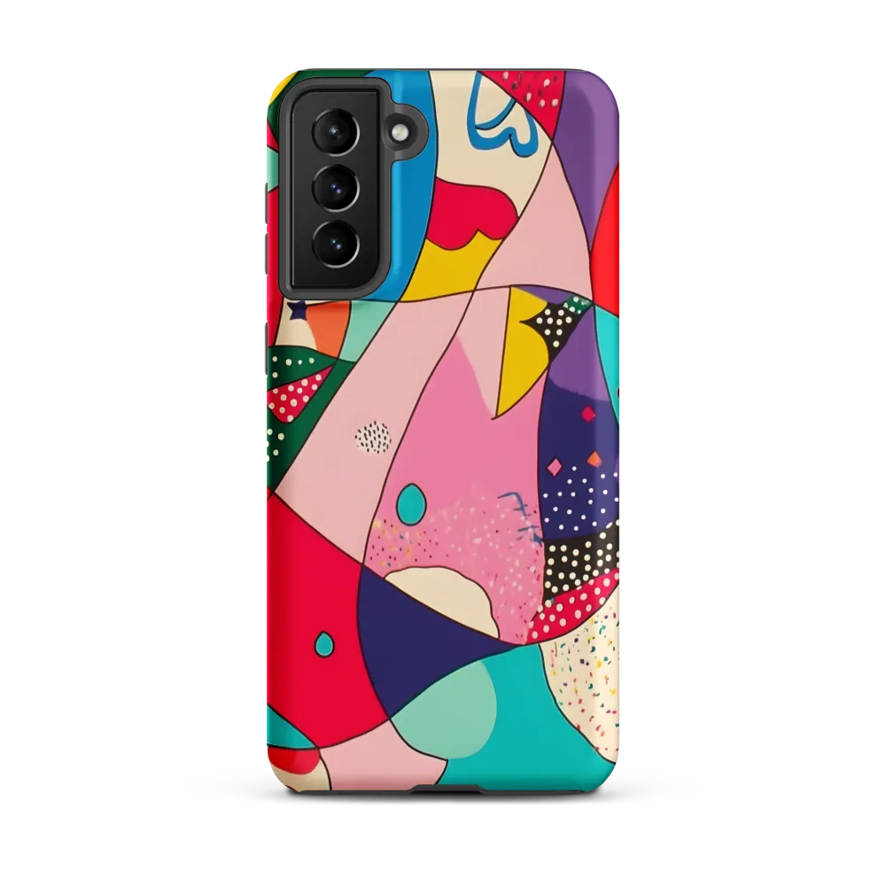 Playful Geometry in Color | Phone Case |  S21 Plus | Tough Case | Matte