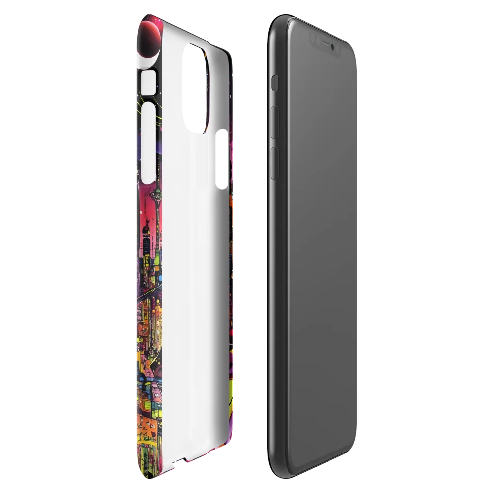 Neon Odyssey: A Journey Through Futuristic Realms | Phone Case |  11 Pro Max | Snap Case | Glossy