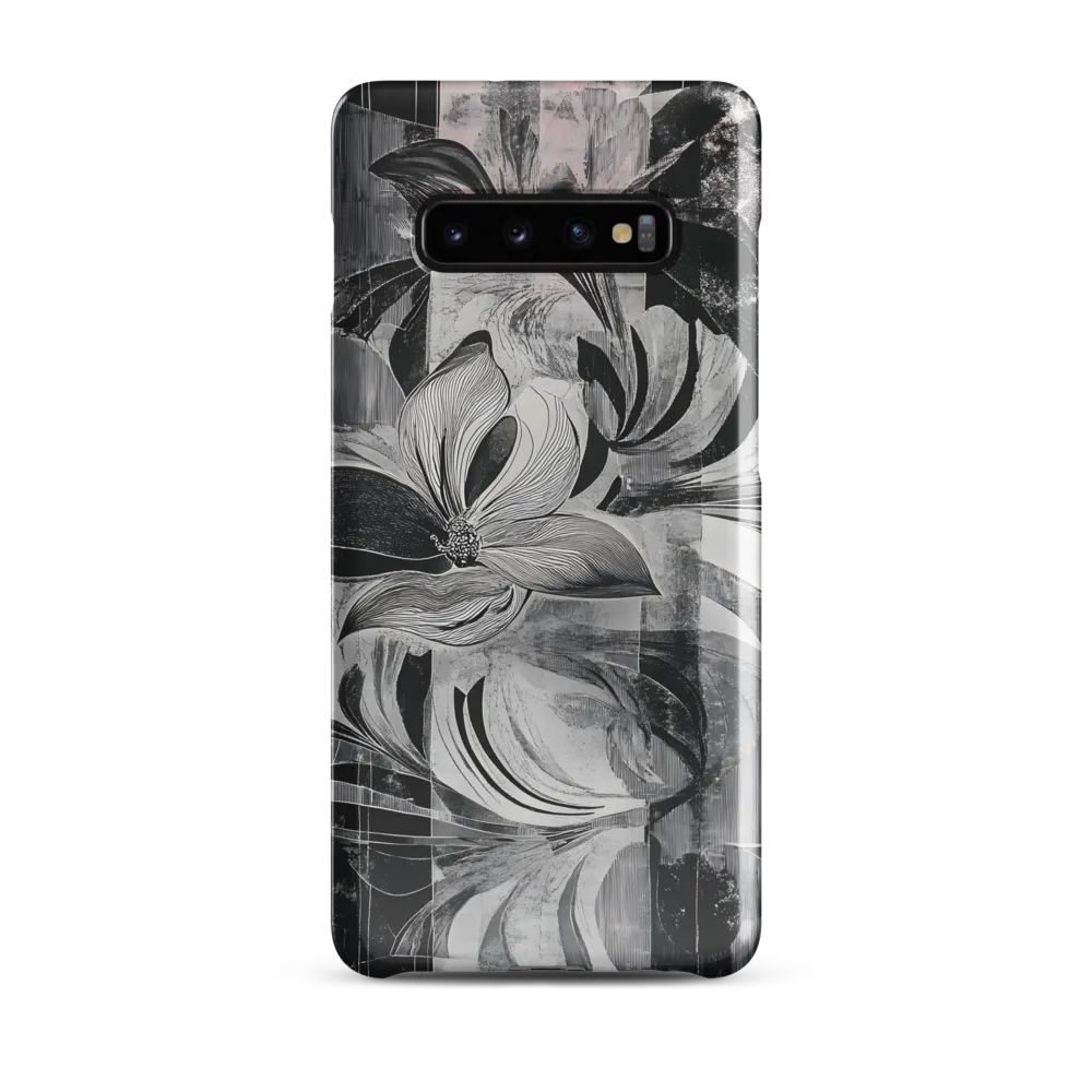 Floral Fusion in Monochrome | Phone Case |  S10 Plus | Snap Case | Glossy