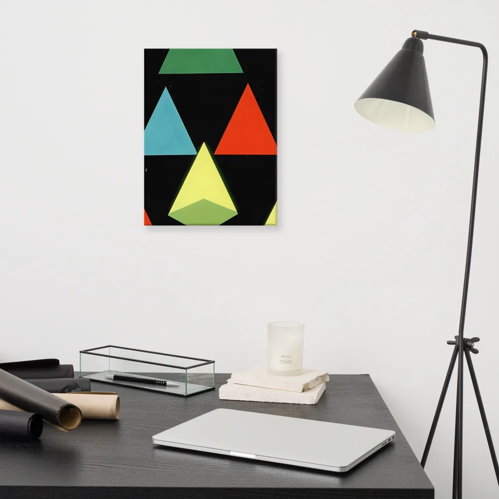 Geometric Harmony in Color | Canvas | 12″×16″