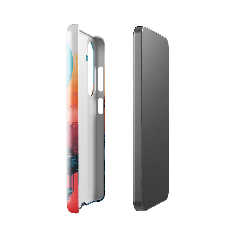 Ethereal Landscapes: A Dance of Color and Form | Phone Case |  S24 | Snap Case | Glossy