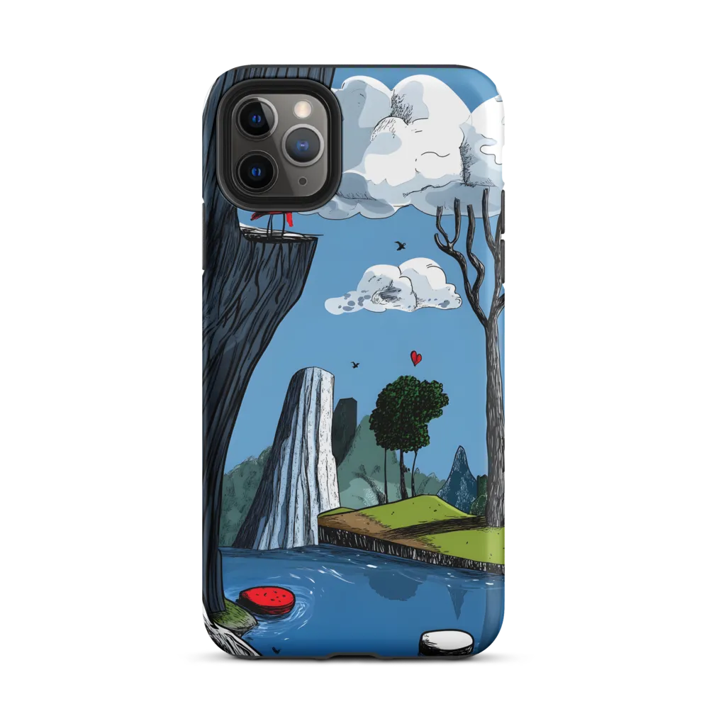 Whimsical Cliffside Reflections