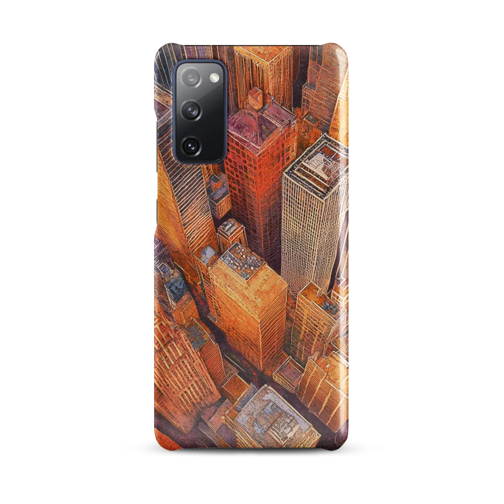 Urban Symphony in Orange and Purple
