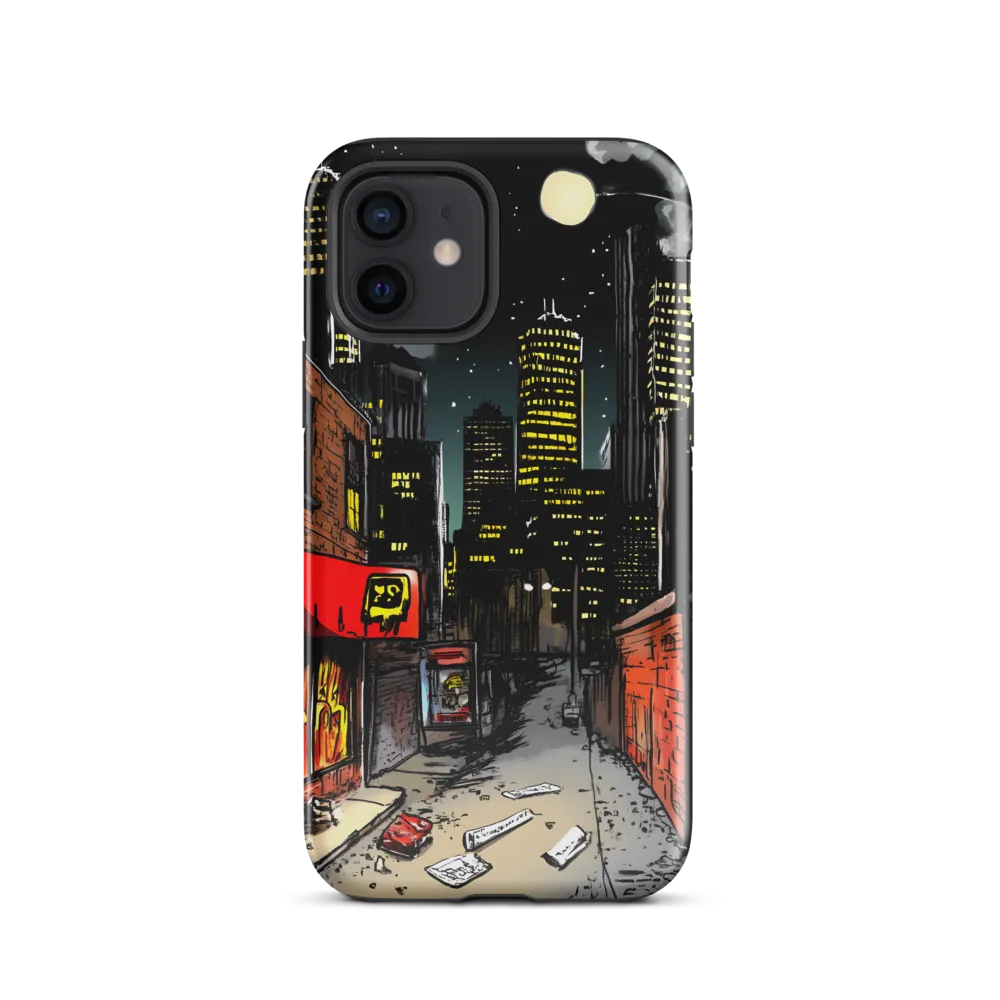 Nocturnal Cityscape: The Hidden Alley | Phone Case |  12 | Tough Case | Glossy