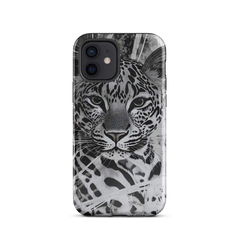Majestic Gaze: The Leopard's Portrait | Phone Case |  12 | Tough Case | Glossy