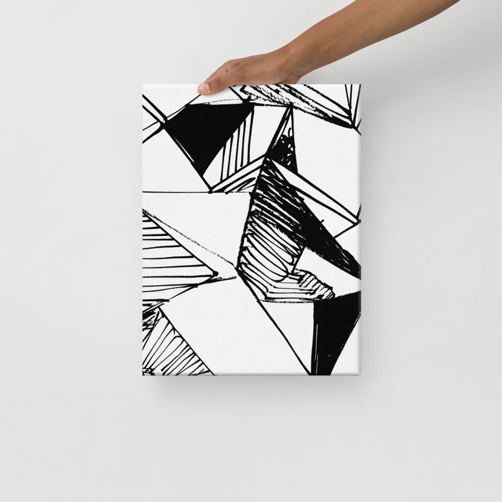 Dynamic Geometry in Ink | Canvas | 12″×16″